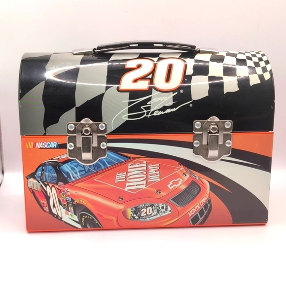 Vintage Tony Stewart 2003 NASCAR Home Depot Metal Lunch Box Racing Collectible - Picture 11 of 11